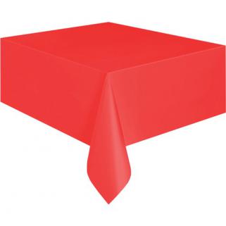 Kırmızı Plastik Masa Örtüsü -1 Adet
