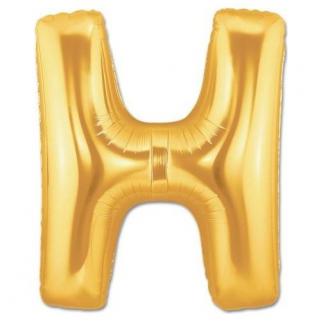 Harf Folyo Balon H Harfi Büyük Boy Balon Altın Sarısı /Dore 100CM